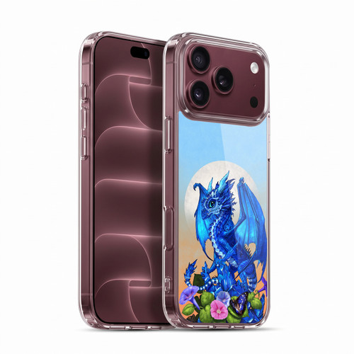 Stanley Morrison Art Blue Sapphire Dragon & Flowers Soft Gel Case for Apple iPhone 18 Pro Max