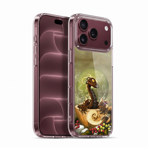 Stanley Morrison Art Brown Coffee Dragon Dragonfly Soft Gel Case for Apple iPhone 18 Pro Max