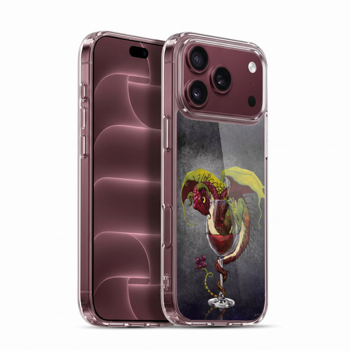 Stanley Morrison Art Red Wine, Dragon, And Grapes Soft Gel Case for Apple iPhone 18 Pro Max