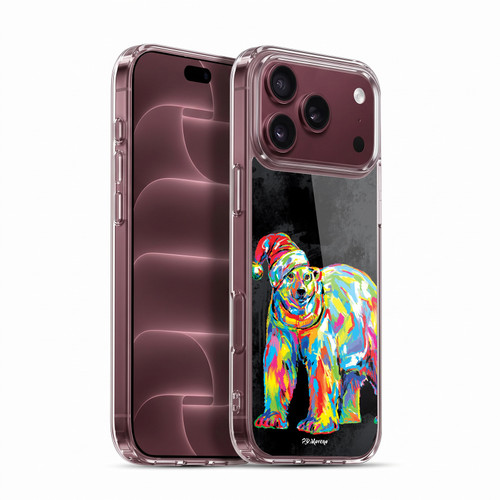 P.D. Moreno Christmas Animal Pop Colors White Bear Hat Soft Gel Case for Apple iPhone 18 Pro Max