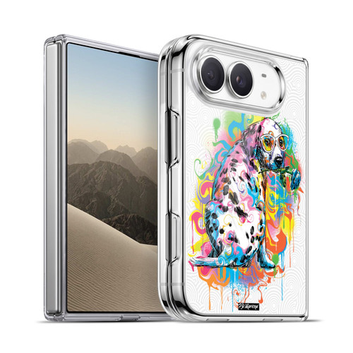 P.D. Moreno Drip Art Cats And Dogs Dalmatian Soft Gel Case for Apple iPhone Duo