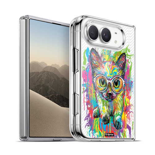 P.D. Moreno Drip Art Cats And Dogs Kitten Colourful Soft Gel Case for Apple iPhone Duo