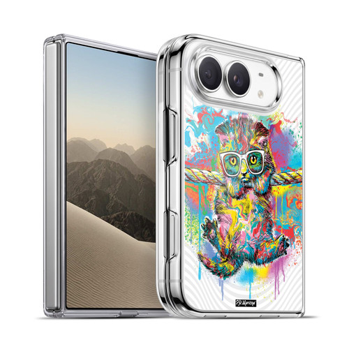 P.D. Moreno Drip Art Cats And Dogs Kitten Hang Soft Gel Case for Apple iPhone Duo