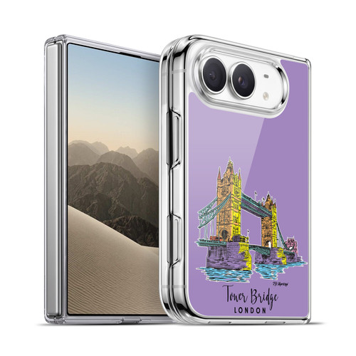P.D. Moreno City Sketches Tower Bridge London Soft Gel Case for Apple iPhone Duo