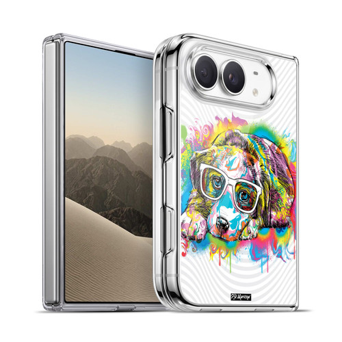 P.D. Moreno Drip Art Cats And Dogs Labrador Soft Gel Case for Apple iPhone Duo