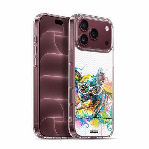 P.D. Moreno Drip Art Cats And Dogs French Bulldog Soft Gel Case for Apple iPhone 18 Pro Max