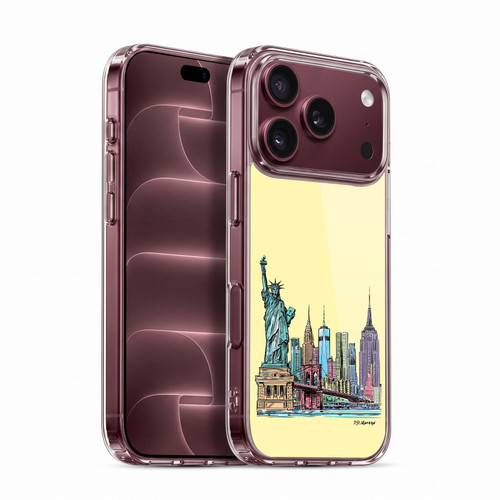 P.D. Moreno City Sketches NYC Soft Gel Case for Apple iPhone 18 Pro
