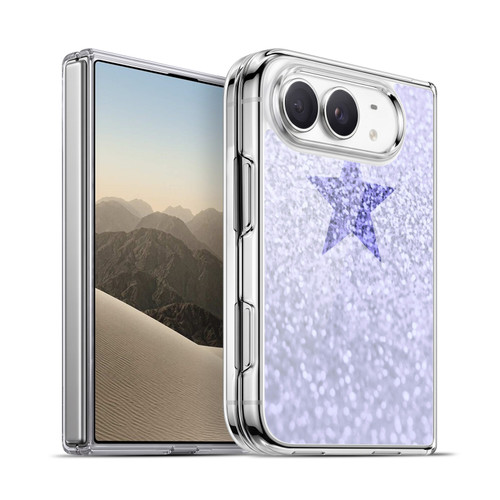 Monika Strigel Glitter Star Pastel Lilac Soft Gel Case for Apple iPhone Duo