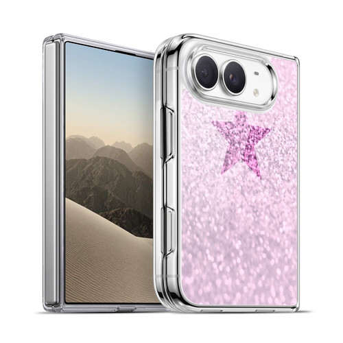 Monika Strigel Glitter Star Pastel Pink Soft Gel Case for Apple iPhone Duo