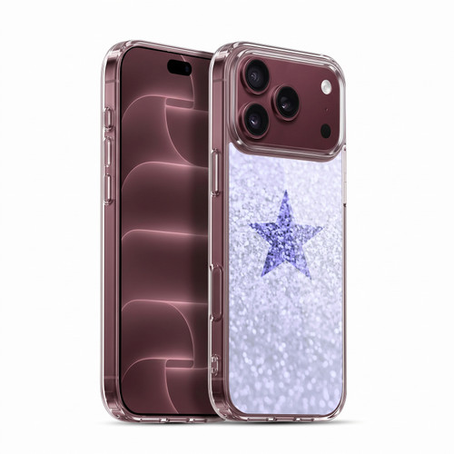 Monika Strigel Glitter Star Pastel Lilac Soft Gel Case for Apple iPhone 18 Pro Max