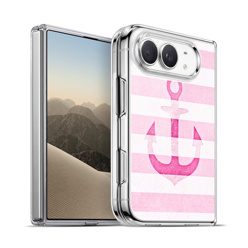 Monika Strigel Vintage Anchors Pink Soft Gel Case for Apple iPhone Duo