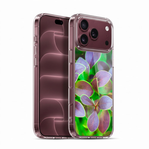 PLdesign Flowers And Leaves Green And Purple Soft Gel Case for Apple iPhone 18 Pro Max
