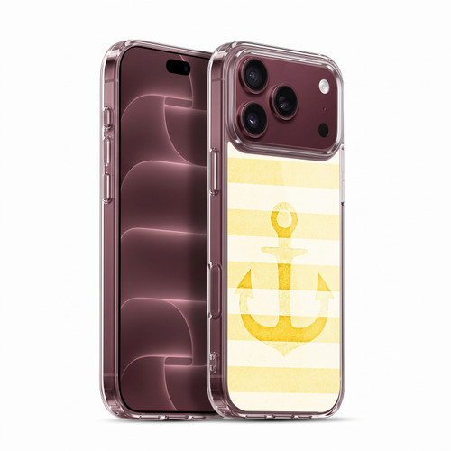 Monika Strigel Vintage Anchors Yellow Soft Gel Case for Apple iPhone 18 Pro Max