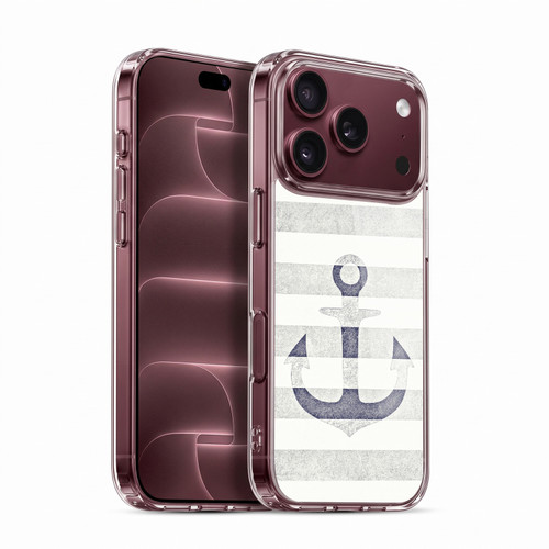 Monika Strigel Vintage Anchors White Soft Gel Case for Apple iPhone 18 Pro
