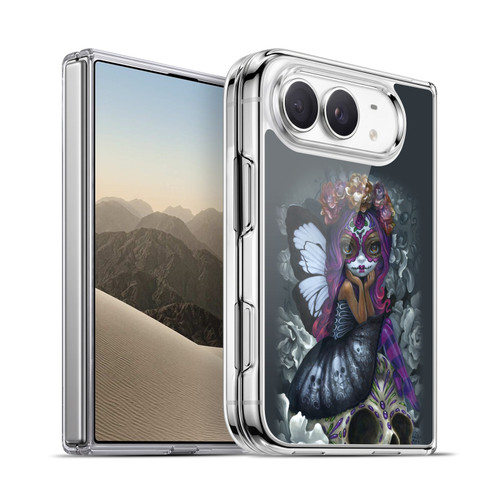 Strangeling Fairy Art Day of Dead Skull Soft Gel Case for Apple iPhone Duo