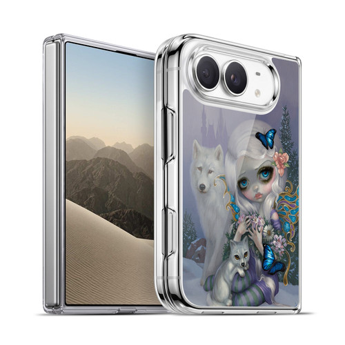 Strangeling Fairy Art Winter with Wolf Soft Gel Case for Apple iPhone Duo