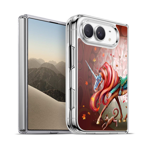 Rose Khan Unicorns Autumn Orange Soft Gel Case for Apple iPhone Duo