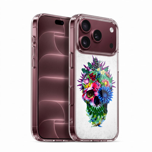Riza Peker Skulls 5 Floral Soft Gel Case for Apple iPhone 18 Pro