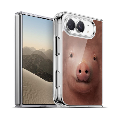 Vincent Hie Big Face Animals Pig Soft Gel Case for Apple iPhone Duo