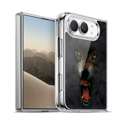 Vincent Hie Big Face Animals Wolf Soft Gel Case for Apple iPhone Duo