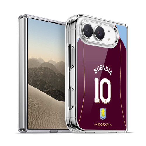 Aston Villa Football Club 2025/26 Players Home Kit 2nd Group Emiliano Buendía Soft Gel Case for Apple iPhone Duo