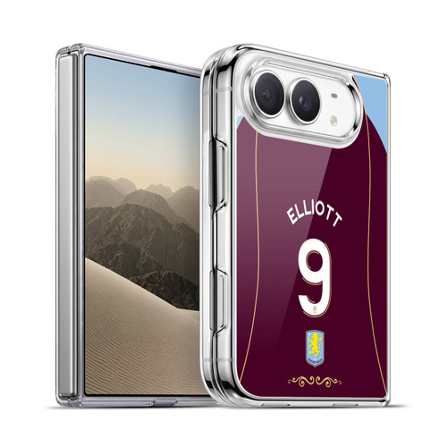 Aston Villa Football Club 2025/26 Players Home Kit 2nd Group Harvey Elliott Soft Gel Case for Apple iPhone Duo