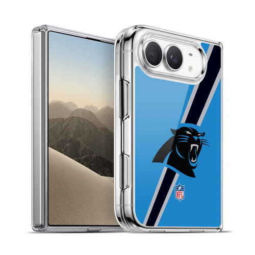 NFL Carolina Panthers Logo Stripes Soft Gel Case for Apple iPhone Duo
