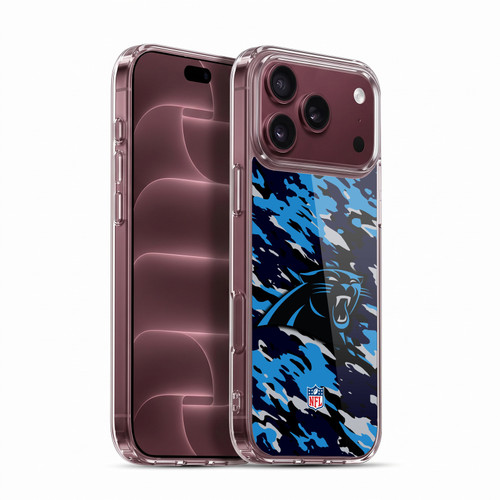 NFL Carolina Panthers Logo Camou Soft Gel Case for Apple iPhone 18 Pro Max