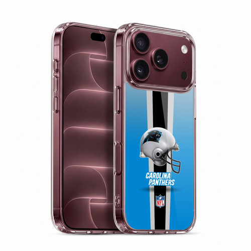 NFL Carolina Panthers Logo Helmet Soft Gel Case for Apple iPhone 18 Pro
