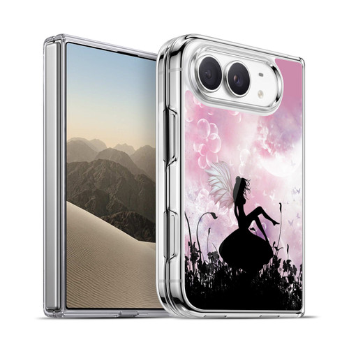 Simone Gatterwe Angels And Fairies Pink Silhouette Soft Gel Case for Apple iPhone Duo