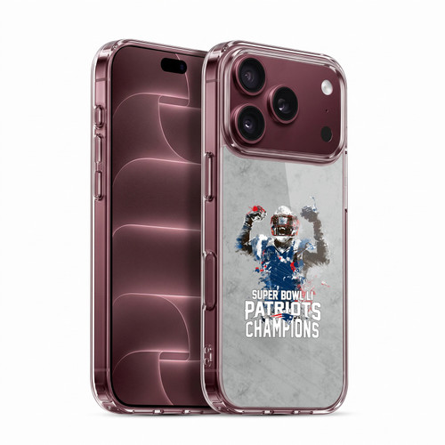 NFL 2017 Super Bowl Li Champion New England Patriots 3 Soft Gel Case for Apple iPhone 18 Pro