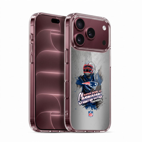 NFL 2017 Super Bowl Li Champion New England Patriots 5 Soft Gel Case for Apple iPhone 18 Pro