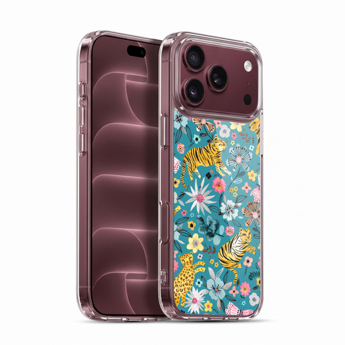 Ninola Botanical Patterns Tigers Flowers Soft Gel Case for Apple iPhone 18 Pro Max