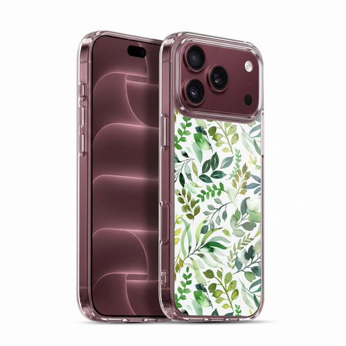 Ninola Botanical Patterns Watercolor Green Leaves Soft Gel Case for Apple iPhone 18 Pro Max