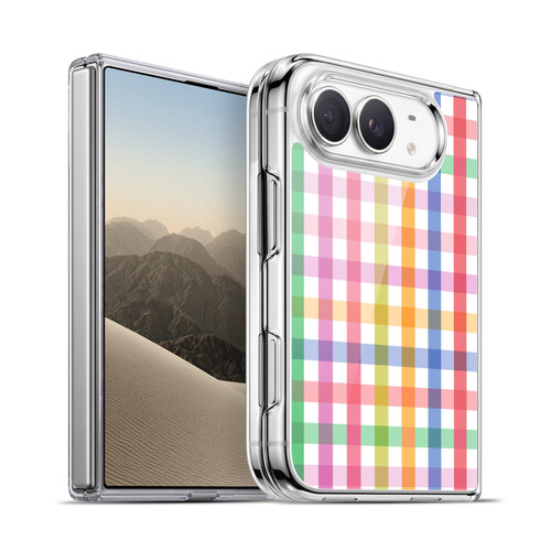 Ninola Colorful Geometric Gingham Soft Gel Case for Apple iPhone Duo