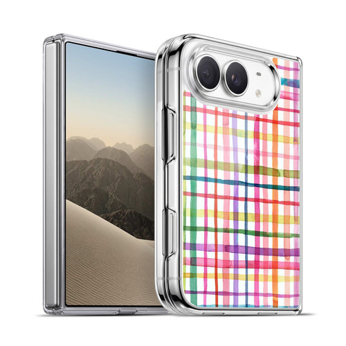 Ninola Colorful Geometric Summer Gingham Soft Gel Case for Apple iPhone Duo