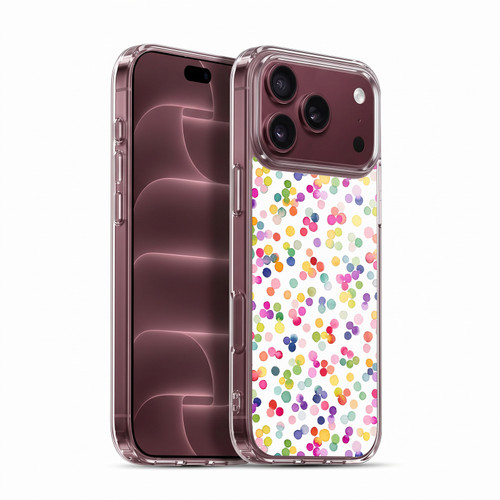Ninola Colorful Geometric Confetti Dots Soft Gel Case for Apple iPhone 18 Pro Max