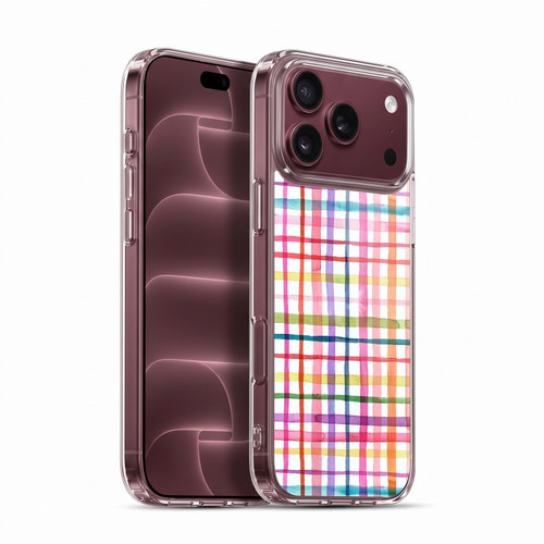 Ninola Colorful Geometric Summer Gingham Soft Gel Case for Apple iPhone 18 Pro Max