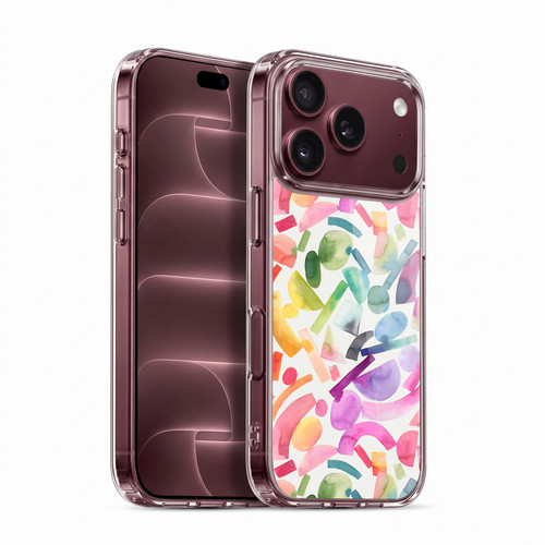 Ninola Colorful Geometric Modern Geometric Shapes Soft Gel Case for Apple iPhone 18 Pro