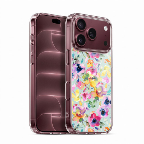 Ninola Pastel Beautiful Floral Artistic Summer Soft Gel Case for Apple iPhone 18 Pro