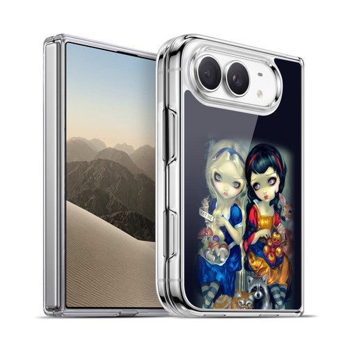 Strangeling Art Girls With Cat And Raccoon Soft Gel Case for Apple iPhone Duo