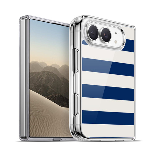 Head Case Designs Stripes Collection Blue And White Soft Gel Case for Apple iPhone Duo