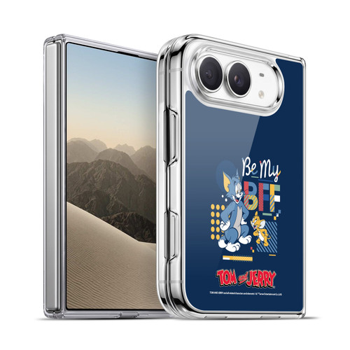 Tom and Jerry Color Blocks Be My Bff Soft Gel Case for Apple iPhone Duo