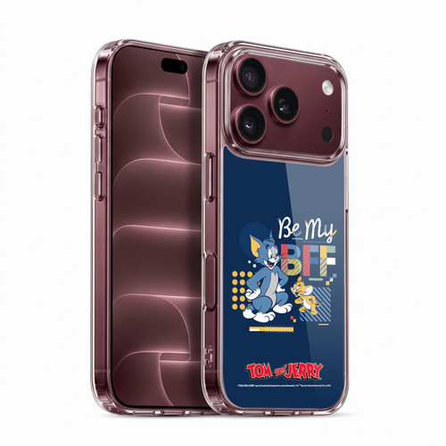 Tom and Jerry Color Blocks Be My Bff Soft Gel Case for Apple iPhone 18 Pro