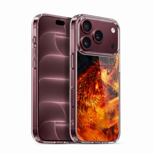 Tom Wood Fire Creatures Wolf Stalker Soft Gel Case for Apple iPhone 18 Pro