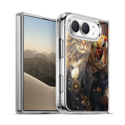 Michael David Ward Humor & Botanicals Captain Cat Soft Gel Case for Apple iPhone Duo