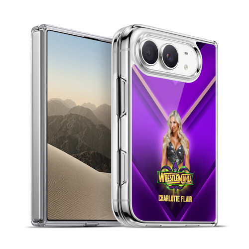 WWE Wrestlemania 34 Superstars Charlotte Flair Soft Gel Case for Apple iPhone Duo