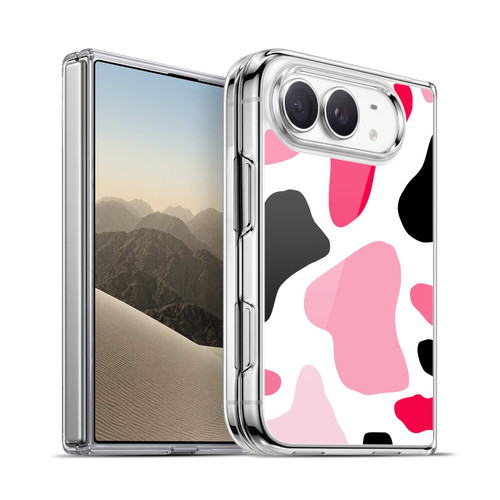 Grace Illustration Cow Prints Pink Soft Gel Case for Apple iPhone Duo