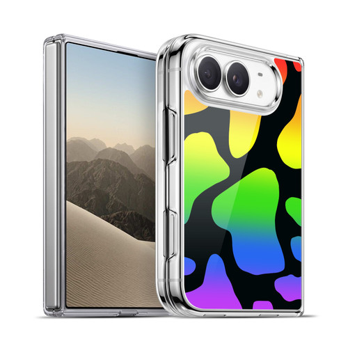 Grace Illustration Cow Prints Rainbow Soft Gel Case for Apple iPhone Duo