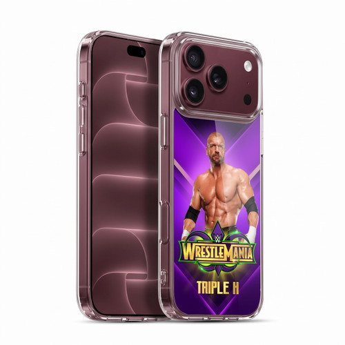 WWE Wrestlemania 34 Superstars Triple H Soft Gel Case for Apple iPhone 18 Pro Max